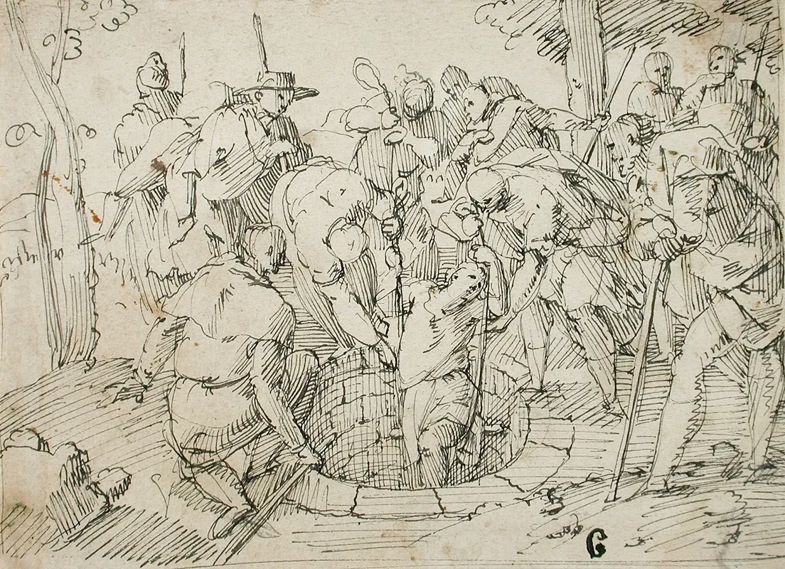 Joseph Raised From The Well Wall Art by Francesco Allegrini - High-Resolution Digital Print