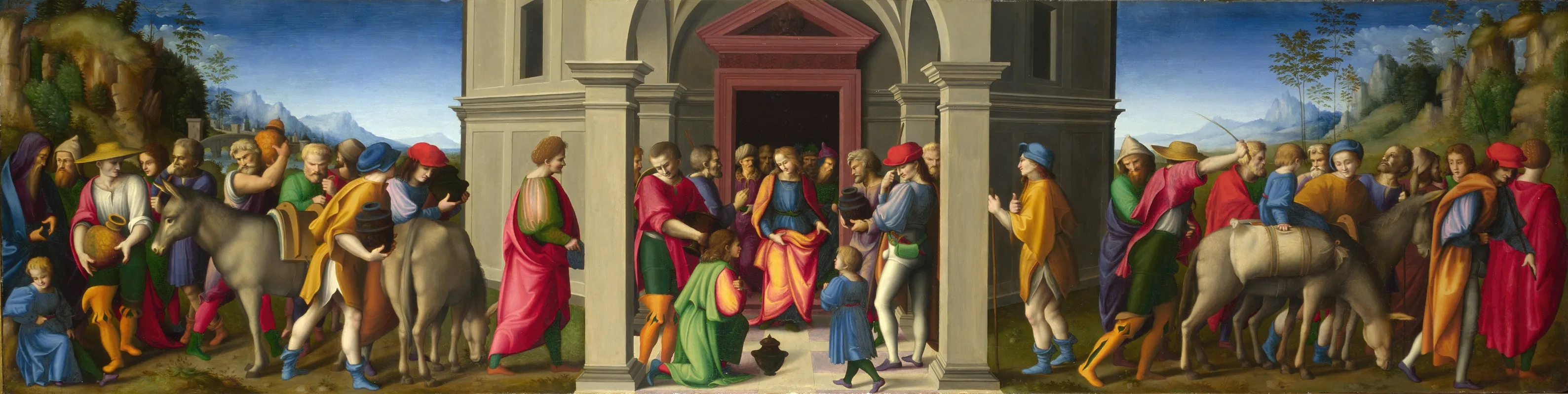 Joseph Receives His Brothers On Their Second Visit To Egypt Wall Art by Bacchiacca - High-Resolution Digital Print