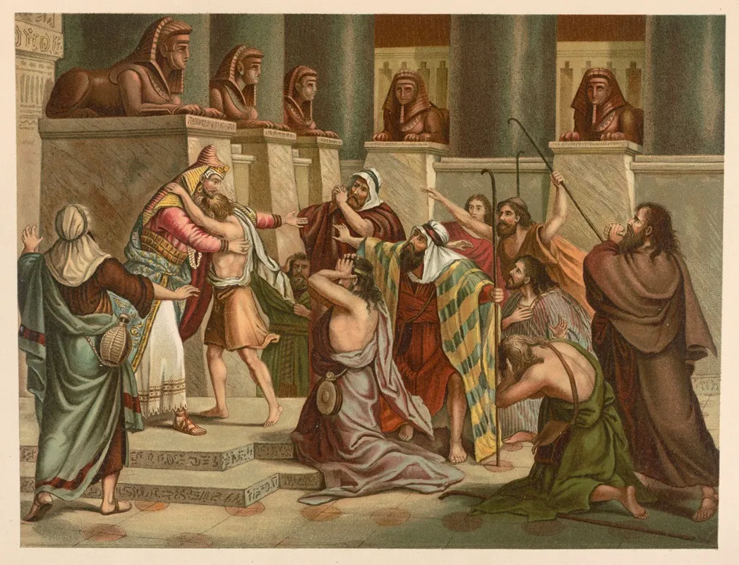 Joseph Reveals Himself To His Brothers 2 Wall Art by Jan Ladislaw Sýkora - High-Resolution Digital Print