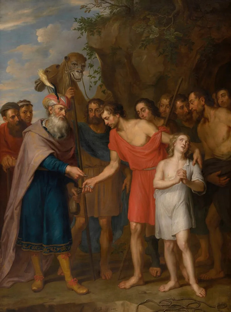 Joseph Sold By His Brothers 3 Wall Art by Balthasar Beschey - High-Resolution Digital Print