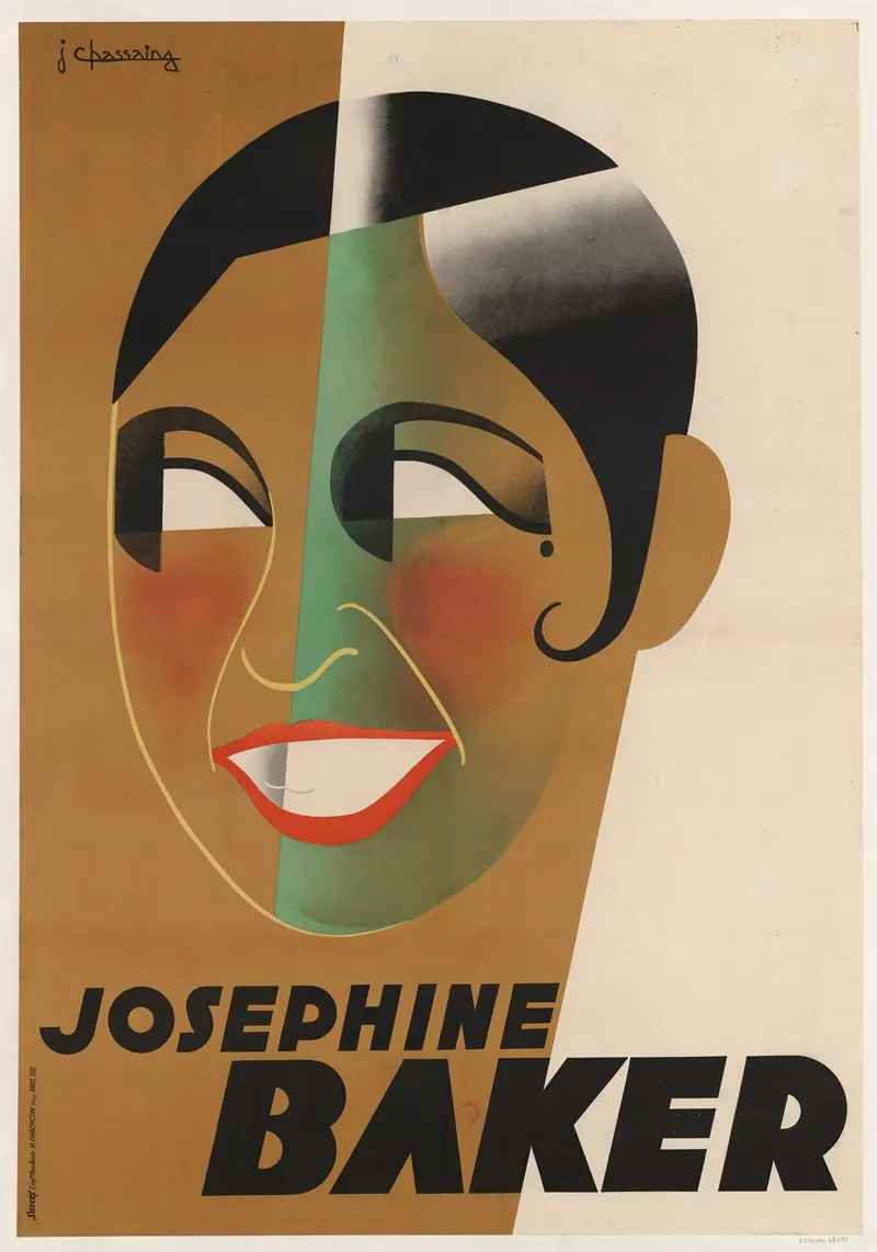 Josephine Baker Wall Art by Jean Chassaing - High-Resolution Digital Print
