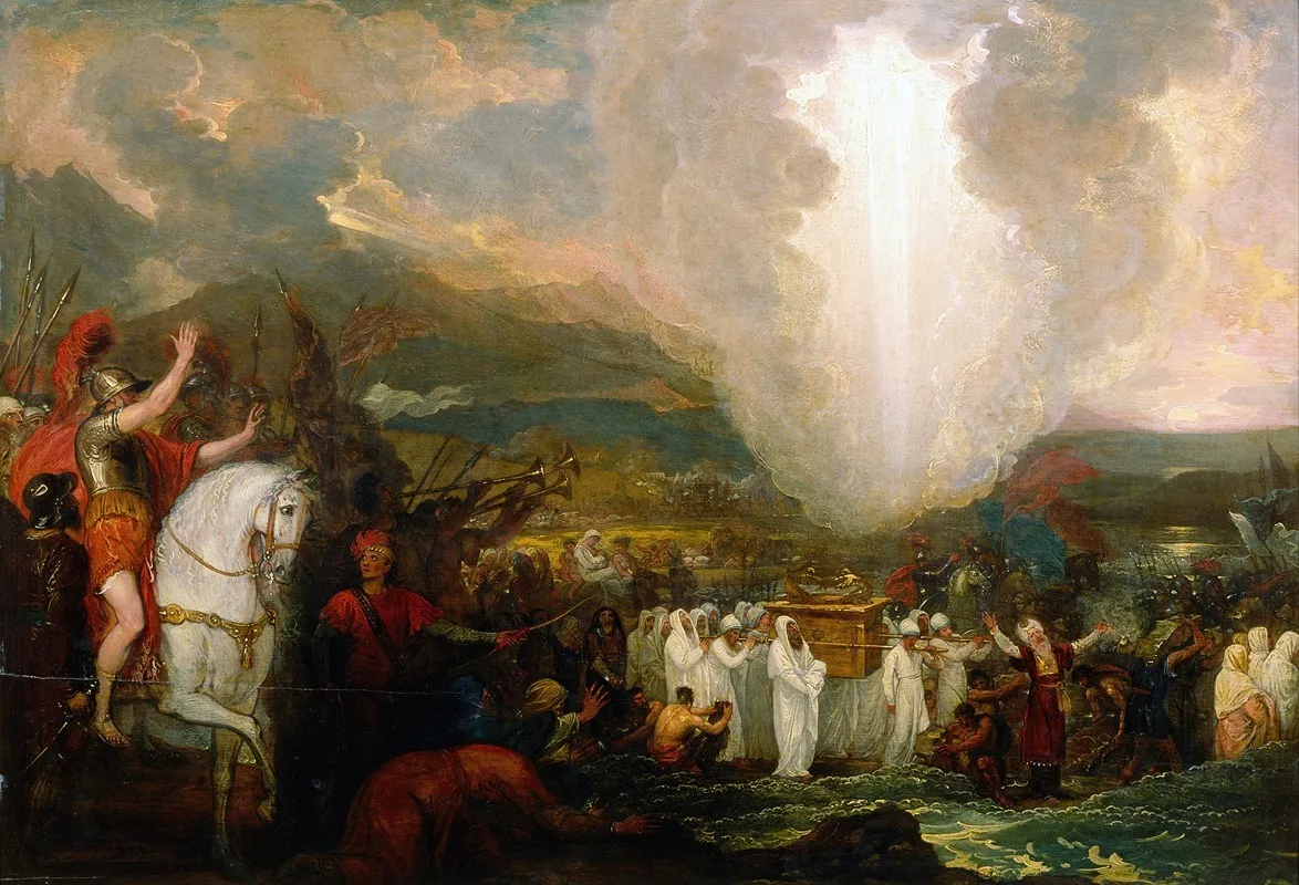Joshua Passing The River Jordan With The Ark Of The Covenant