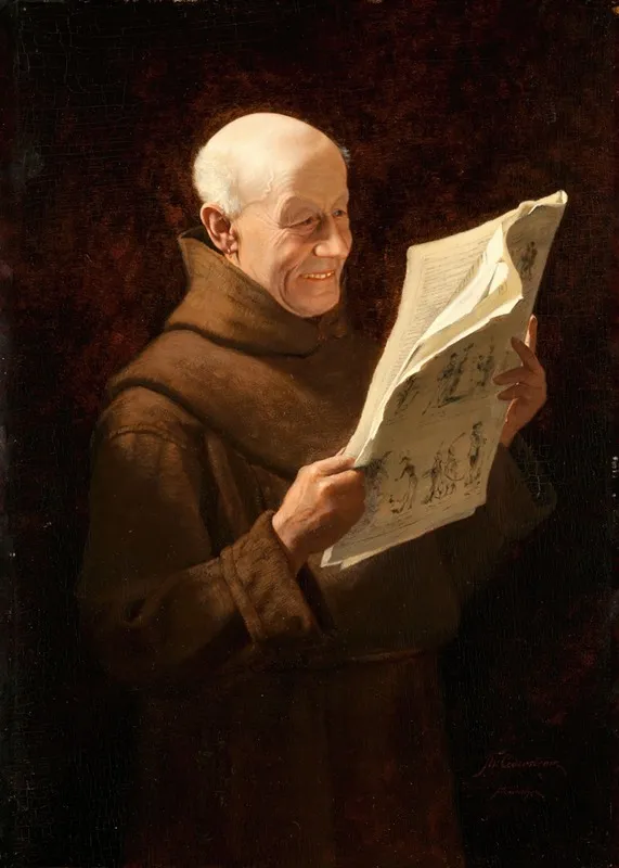 Journal Amusant Wall Art by Thure Nicolaus Cederström - High-Resolution Digital Print