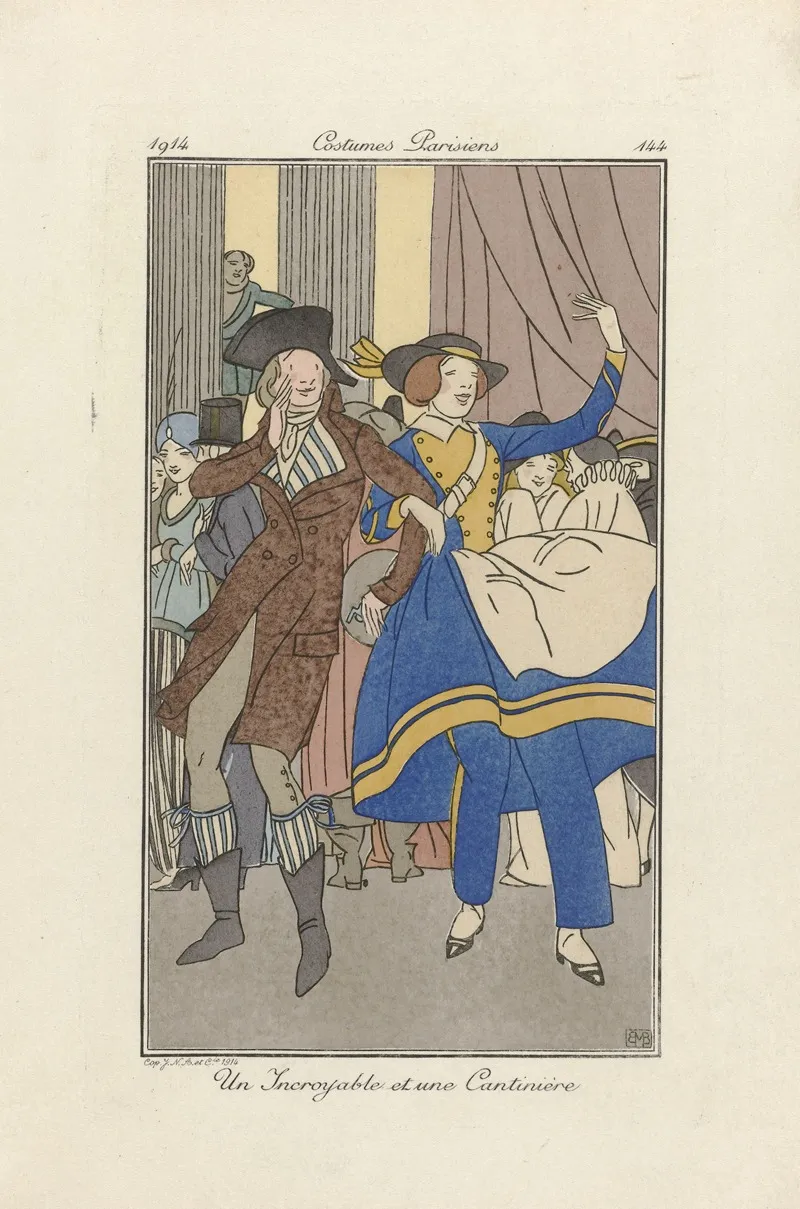 Journal Des Dames Et Des Mode Un Incroyable Et Une Cantiniere 2