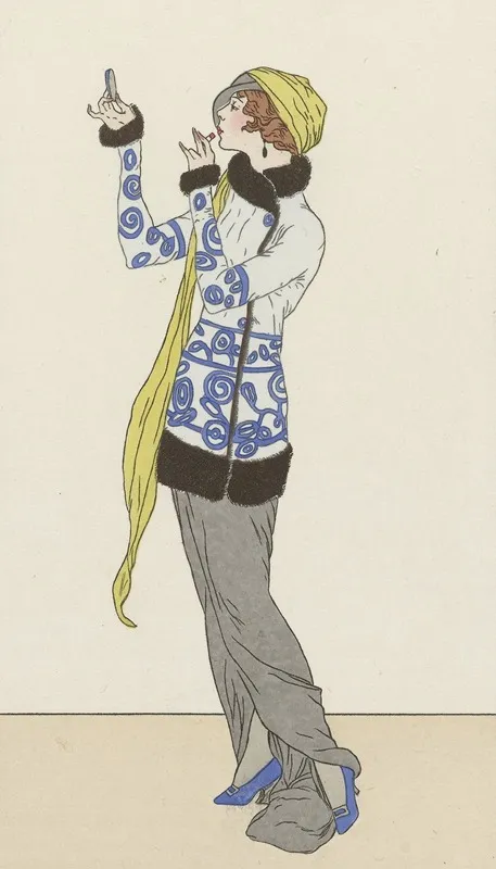 Journal Des Dames Et Des Modes Costumes Parisiens 1913 No 117 Veste De Velours