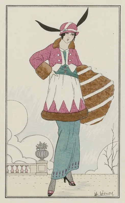 Journal Des Dames Et Des Modes Costumes Parisiens 1913 No 118 Toilette De Promenade