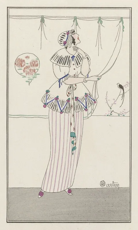 Journal Des Dames Et Des Modes Costumes Parisiens 1913 No 45 Deshabille Du Matin