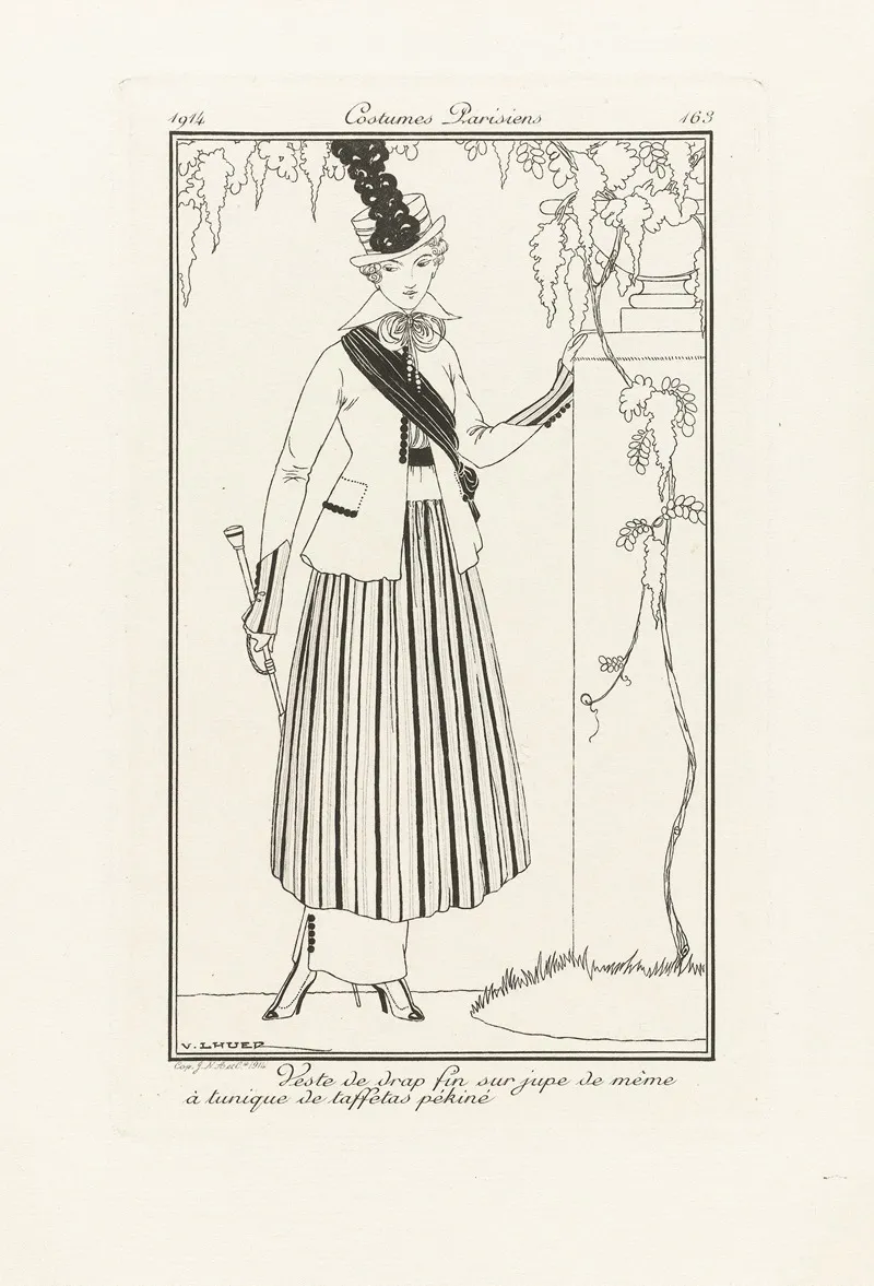 Journal Des Dames Et Des Modes Costumes Parisiens No 163