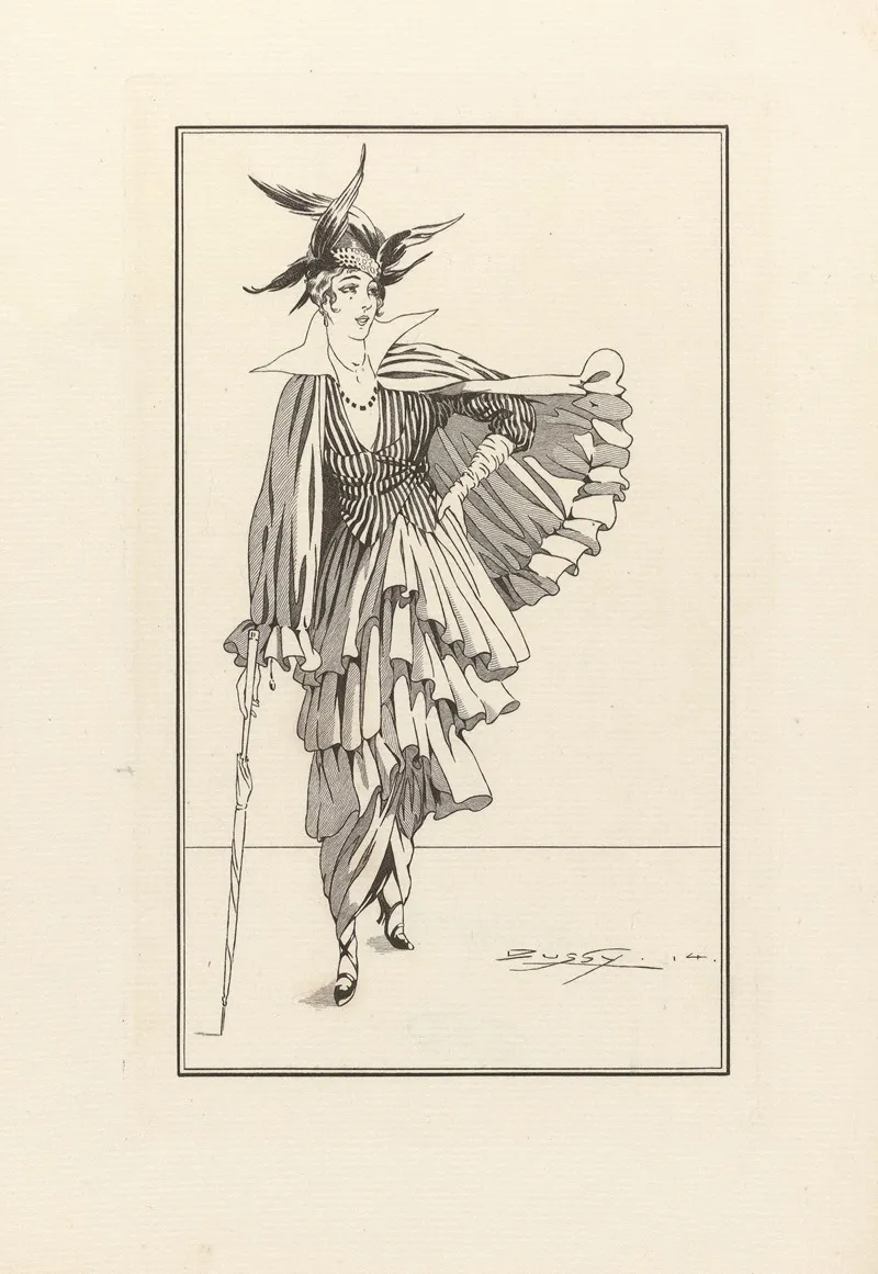 Journal Des Dames Et Des Modes Costumes Parisiens No 175 Wall Art by Dussy - High-Resolution Digital Print