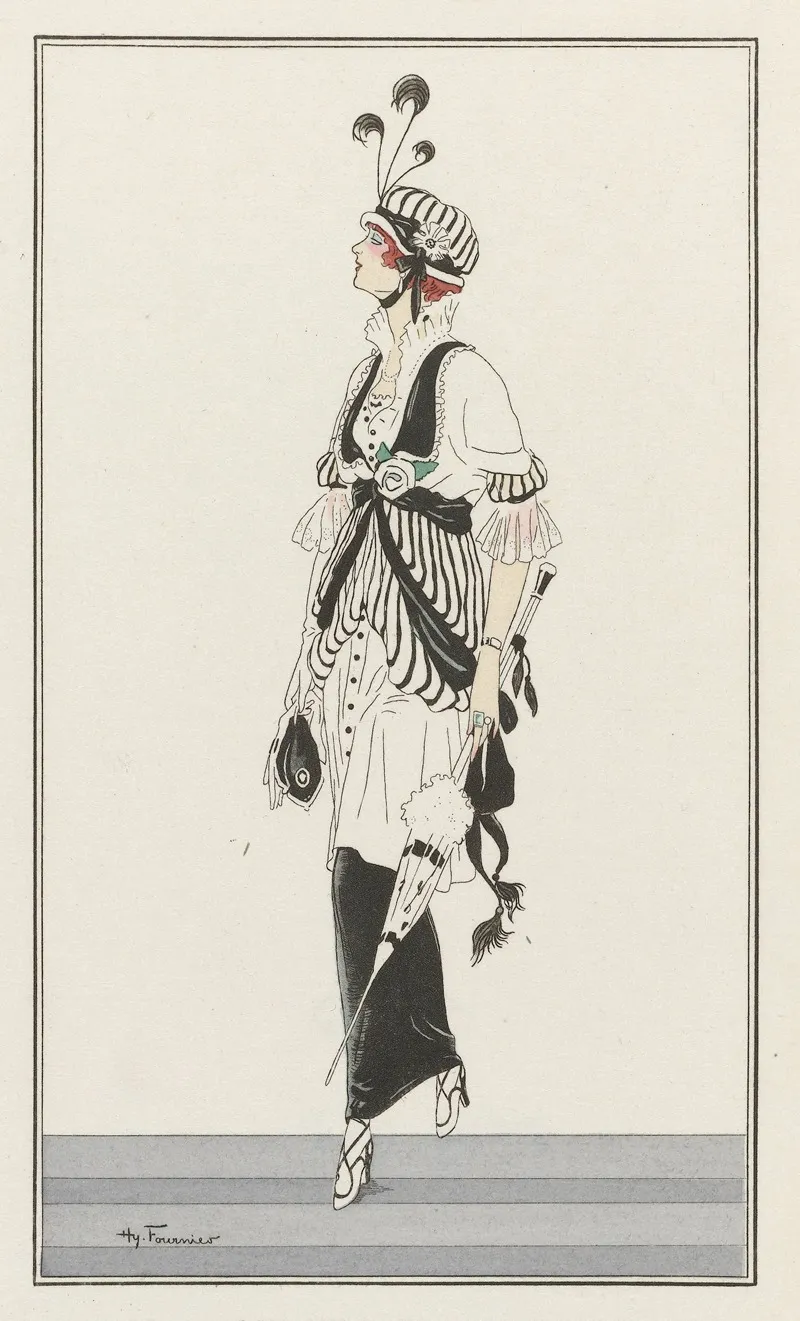 Journal Des Dames Et Des Modes The Fashion Illustrators 6 Wall Art by Henry Fournier - High-Resolution Digital Print