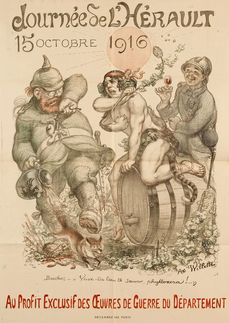 Journee De Lherault 15 Octobre 1916 Au Profit Exclusif Des Oeuvres De Guerre Du Departement