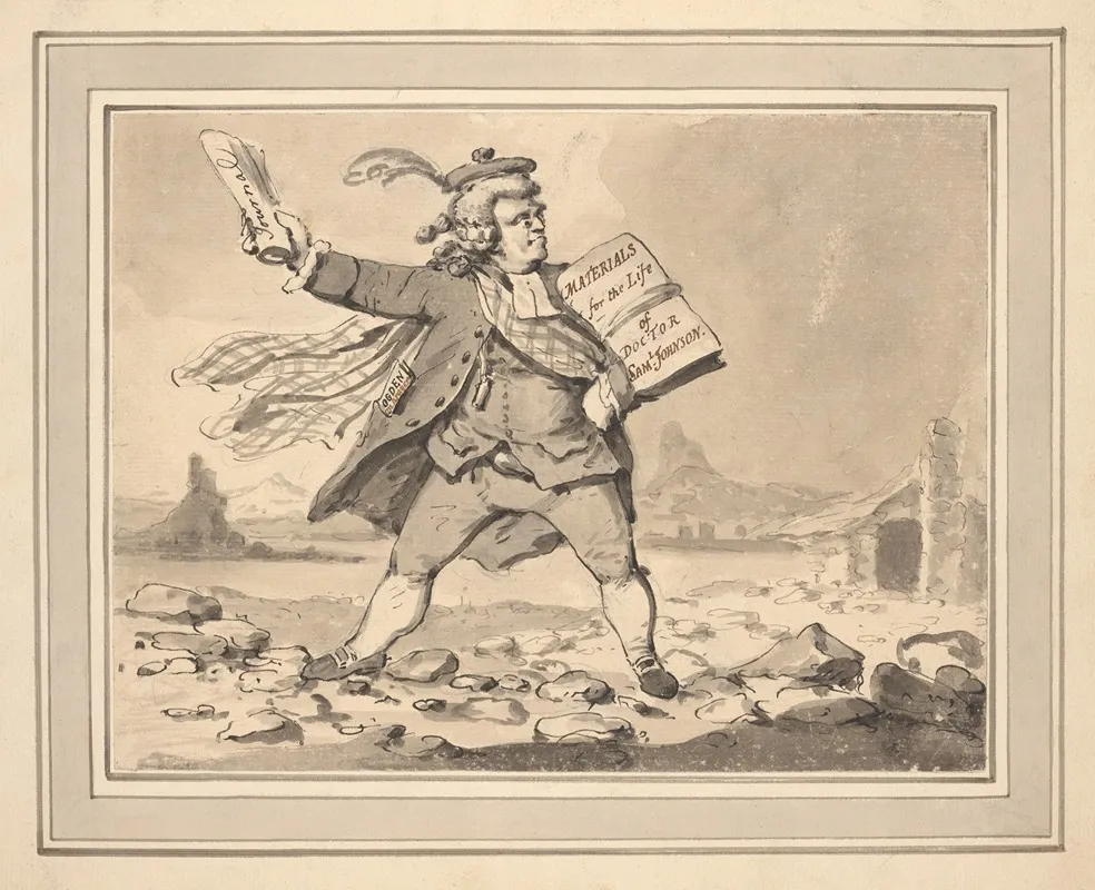 Journey Of Dr Johnson And James Boswell To Scotland Pl 01 Wall Art by Samuel Collings - High-Resolution Digital Print