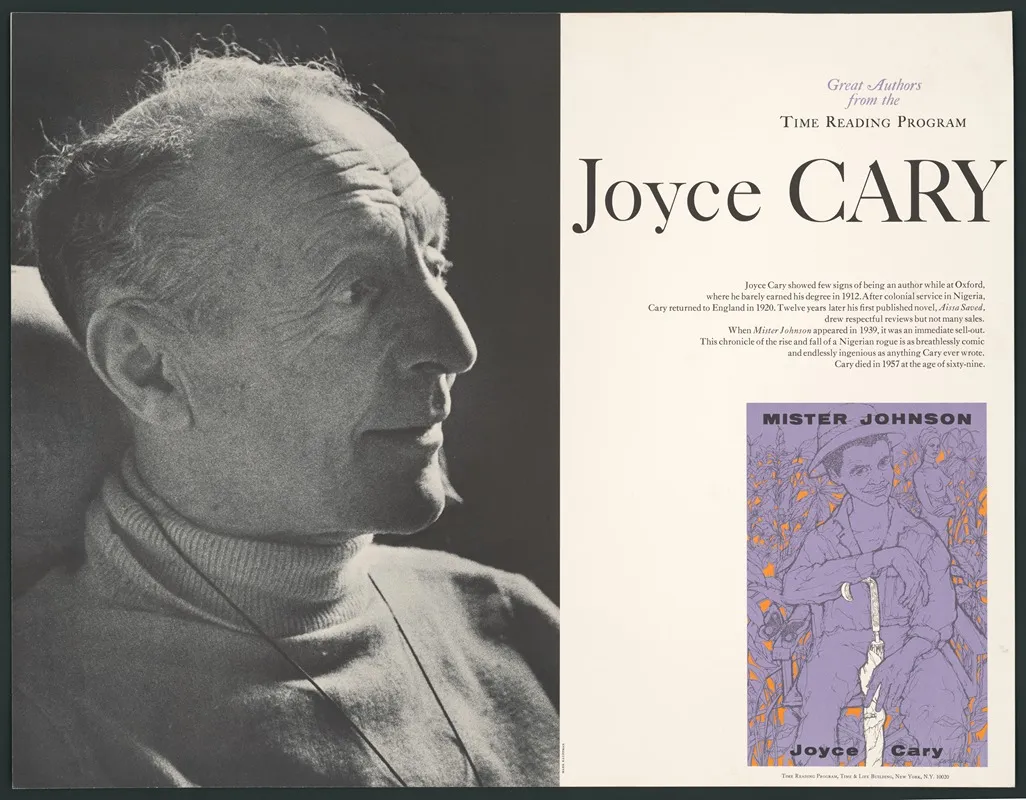 Joyce Cary Great Authors From The Time Reading Program Wall Art by Mark Kauffman - High-Resolution Digital Print