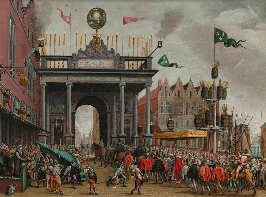 Joyful Entry Of The Duke Of Anjou In Antwerp On 19 February 1582