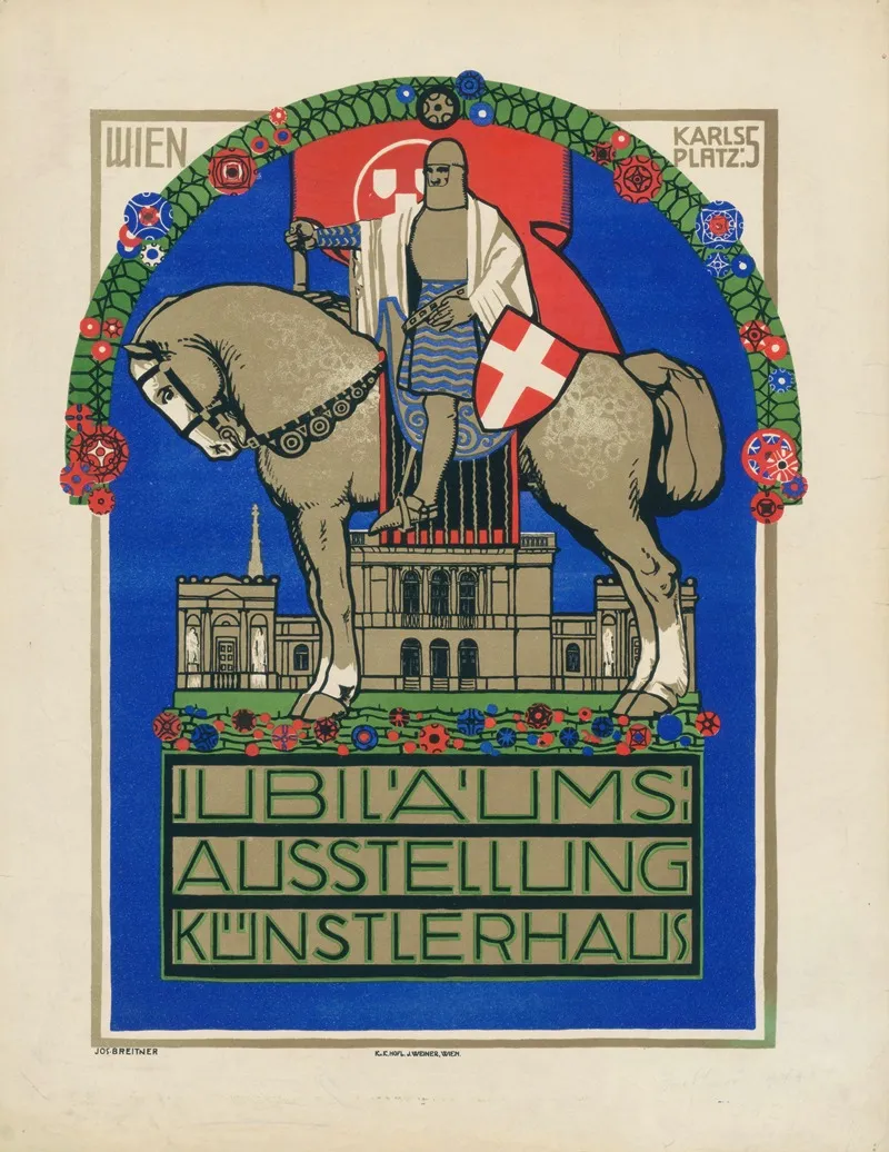 Jubilaums Ausstellung Kunstlerhaus Wall Art by Josef Breitner - High-Resolution Digital Print