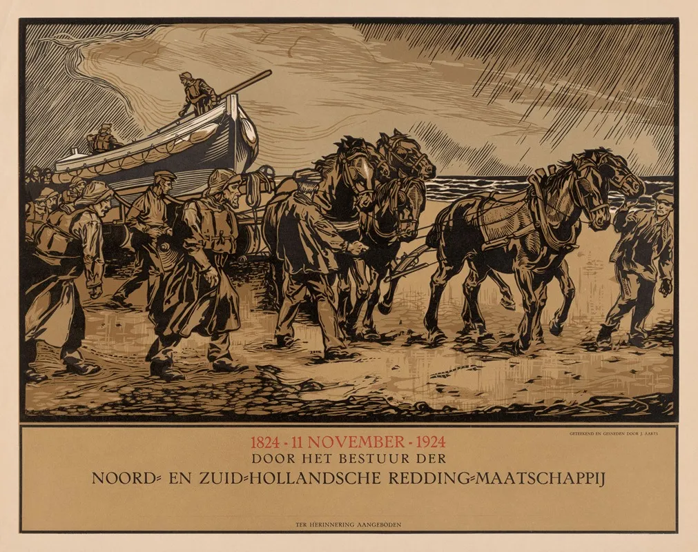 Jubileumprent Van De Noord En Zuid Hollandsche Redding Maatschappij