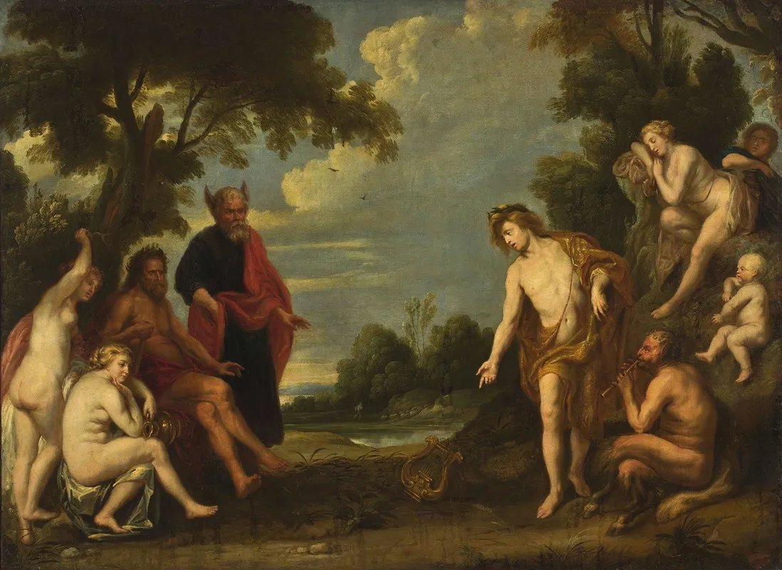 Judgement Of Midas Wall Art by Follower of Jacob Jordaens - High-Resolution Digital Print