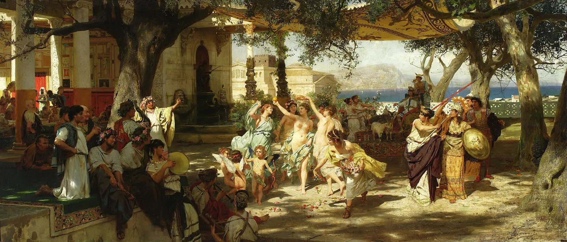 Judgement Of Paris Wall Art by Henryk Siemiradzki - High-Resolution Digital Print