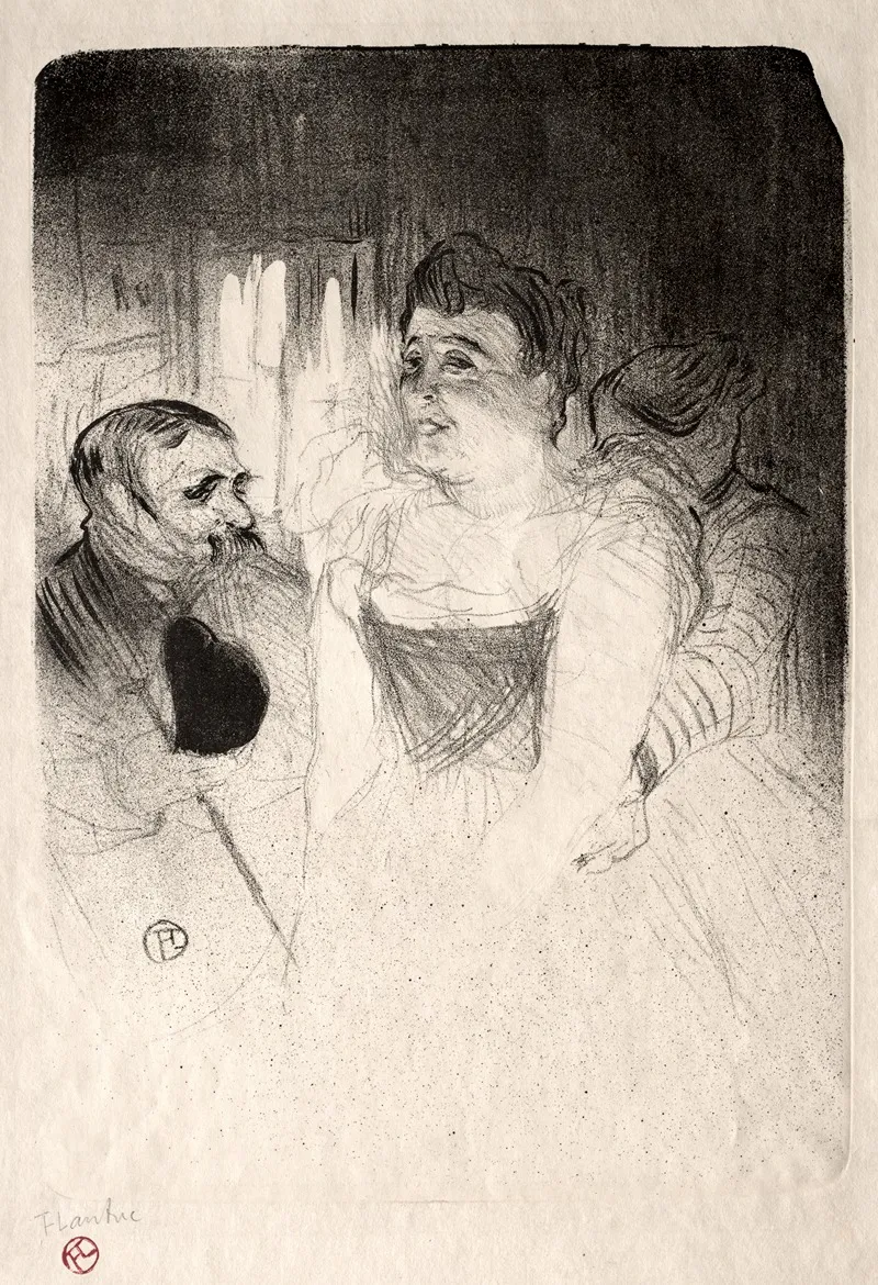 Judic In The Loge Wall Art by Henri de Toulouse-Lautrec - High-Resolution Digital Print