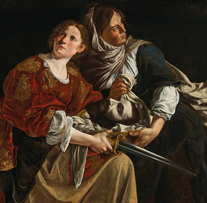 Judith And Her Maidservant With The Head Of Holofernes 3 Wall Art by Artemisia Gentileschi - High-Resolution Digital Print