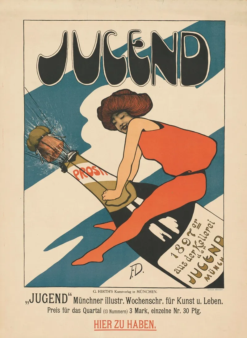Jugend Munchner Illustrierte Wochenschrift Fur Kunst Und Leben Wall Art by Fritz Dannenberg - High-Resolution Digital Print