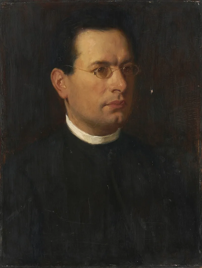 Jugendbildnis Heinrich Hansjakobs Wall Art by Reinhard Sebastian Zimmermann - High-Resolution Digital Print