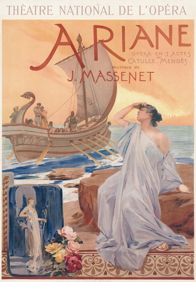 Jules Massenet Ariane Wall Art by Albert Maignan - High-Resolution Digital Print