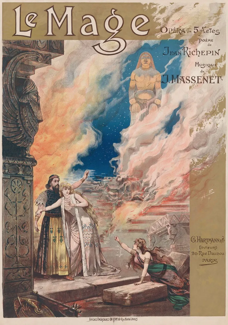 Jules Massenet Le Mage Wall Art by Alfredo Edel Colorno - High-Resolution Digital Print