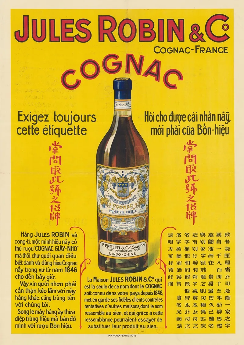 Jules Robin C Cognac Wall Art by Imp. F. Champenois - High-Resolution Digital Print