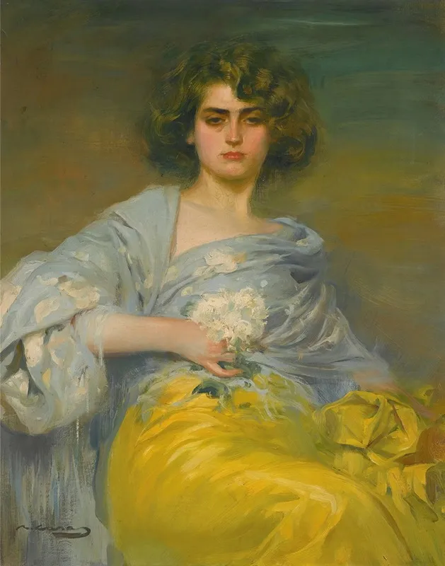 Julia Wall Art by Ramón Casas - Canvas Print