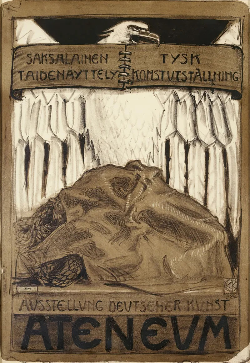 Juliste Saksalaiseen Taidenayttelyyn Ateneumissa 1922