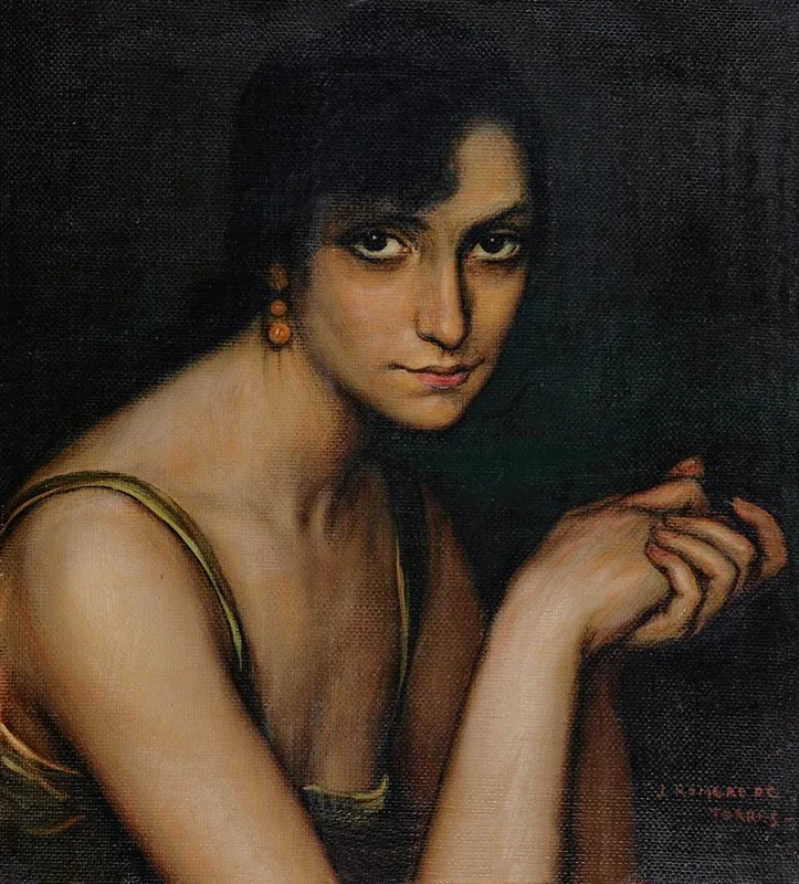 Julita Cerda Wall Art by Julio Romero De Torres - High-Resolution Digital Print