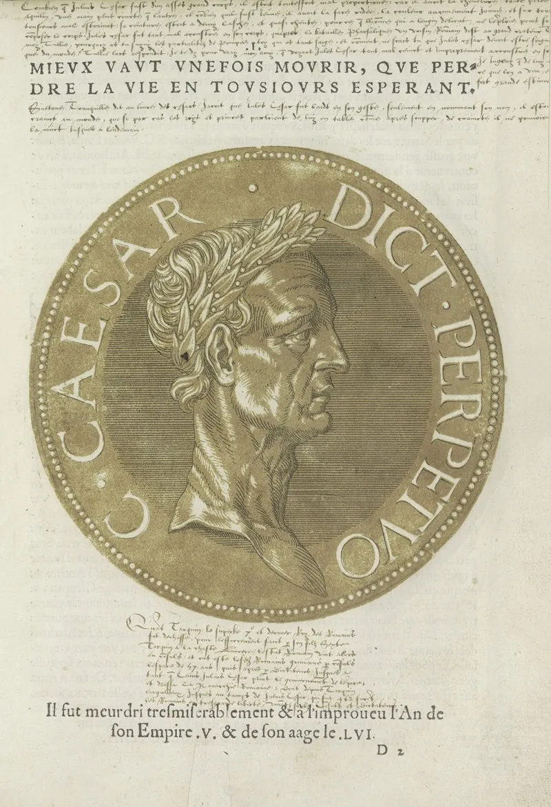 Julius Caesar 4 Wall Art by Hubert Goltzius - High-Resolution Digital Print