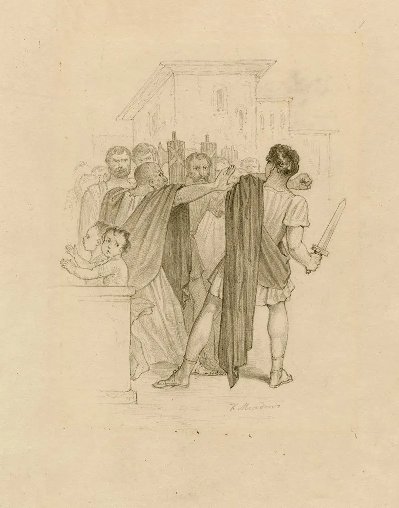Julius Caesar Troilus And Cressida Coriolanus Wall Art by Joseph Kenny Meadows - High-Resolution Digital Print