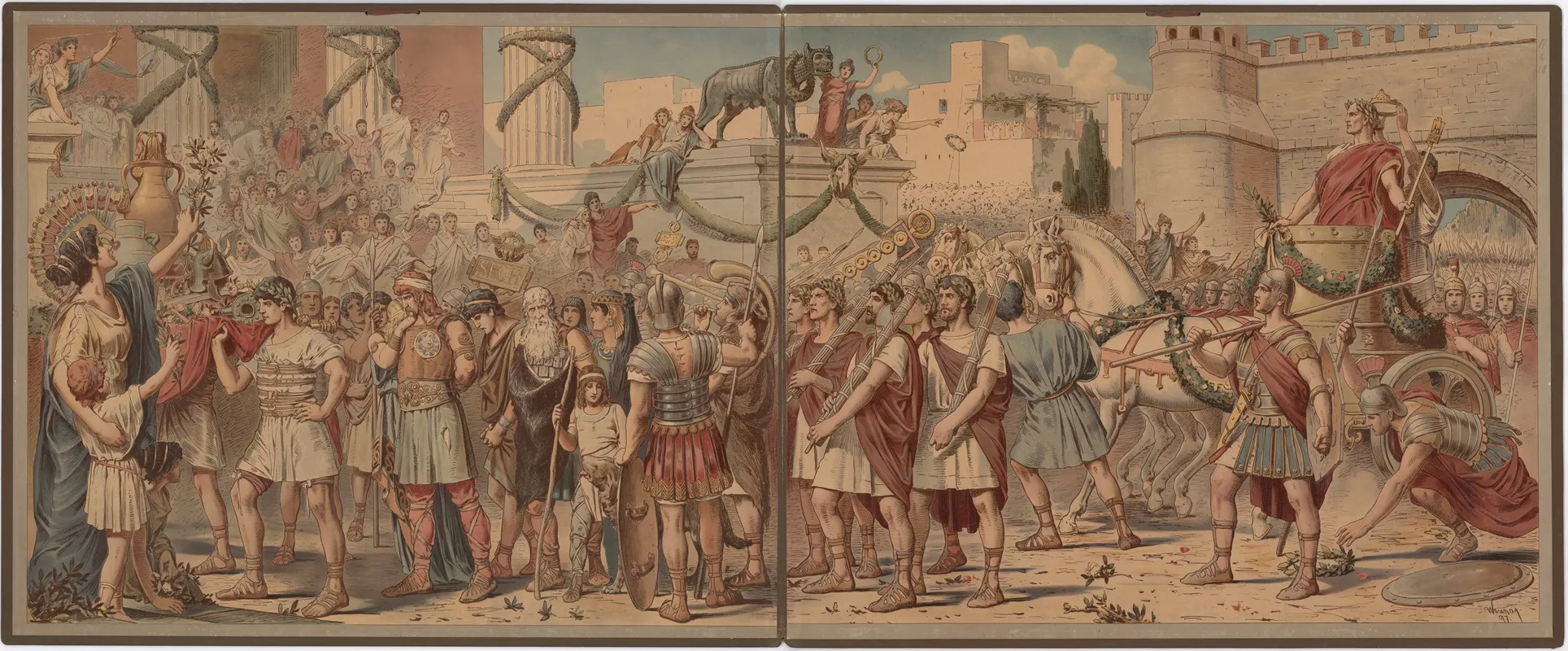 Julius Caesars Triumphal Procession Wall Art by Weimar - High-Resolution Digital Print