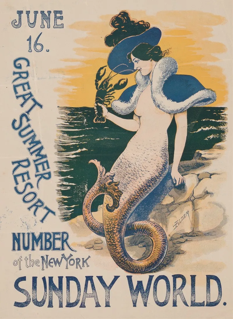 June 16 Great Summer Resort Number Of The New York Sunday World Wall Art by Anonymous - High-Resolution Digital Print