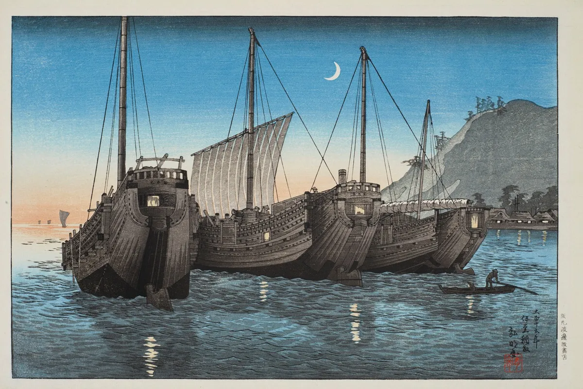 Junks In Inatori Bay Izu 2