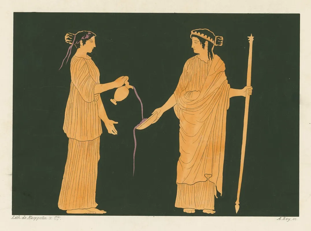 Juno And Hebe Wall Art by A. Rey - High-Resolution Digital Print