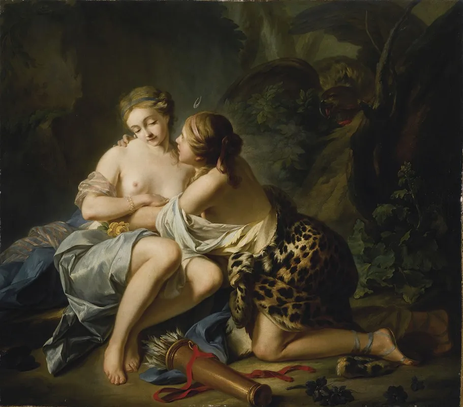 Jupiter In The Guise Of Diana And Callisto 2 Wall Art by Jean-Simon Berthélemy - High-Resolution Digital Print