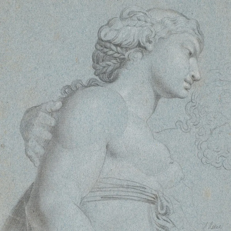 Jupiter Og Juno Kopi Efter Annibale Carracci Wall Art by Jens Juel - High-Resolution Digital Print