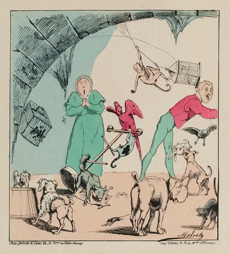 Jusquaux Animaux Qui Sont Ennemis De Lordre Wall Art by Moloch (Alphonse Hector Colomb) - High-Resolution Digital Print