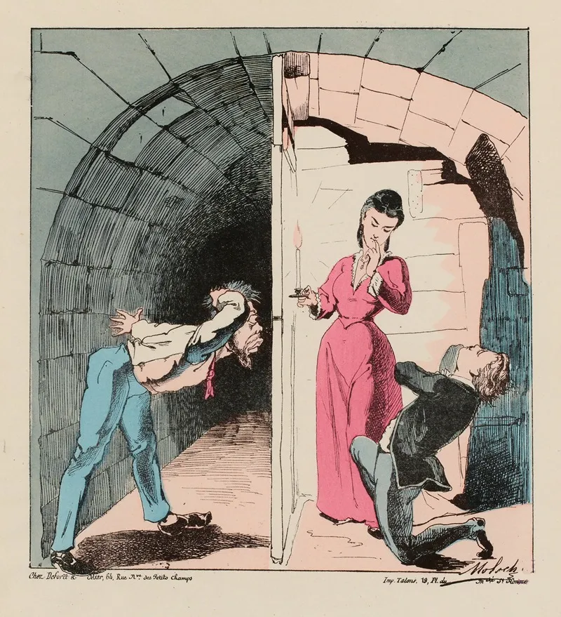 Jusque Dans Les Caves Wall Art by Moloch (Alphonse Hector Colomb) - High-Resolution Digital Print