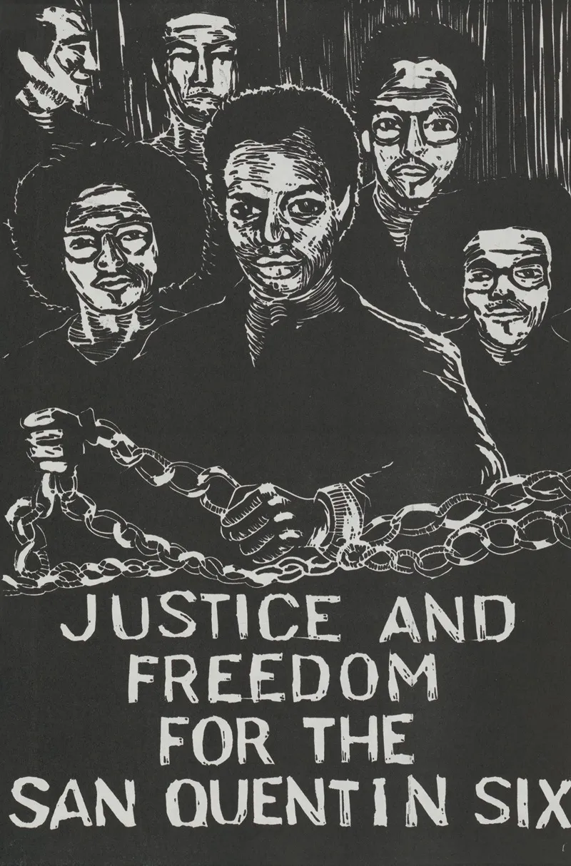 Justice And Freedom For The San Quentin Six Wall Art by Rachael Romero - High-Resolution Digital Print