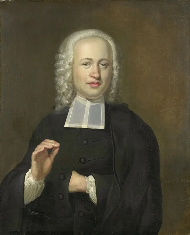 Justus Tjeenk 1730 82 One Of The Founders Of The Zeeuws Genootschap Zeeland Society Minister In Vlissingen Wall Art by Herman Frederik van Hengel - High-Resolution Digital Print