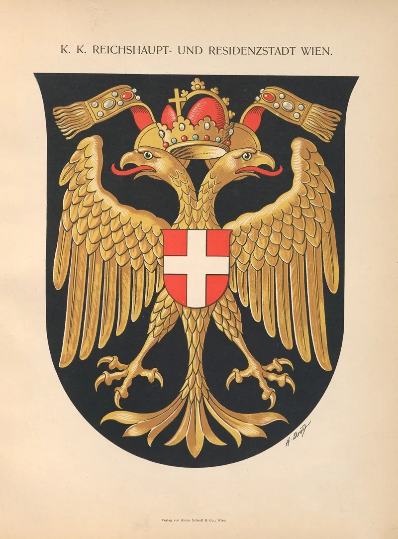 K ‎ ‎k ‎ ‎reichshaupt ‎ Und‎ ‎residenzstadt‎ ‎wien Wall Art by Hugo Gerhard Ströhl - High-Resolution Digital Print