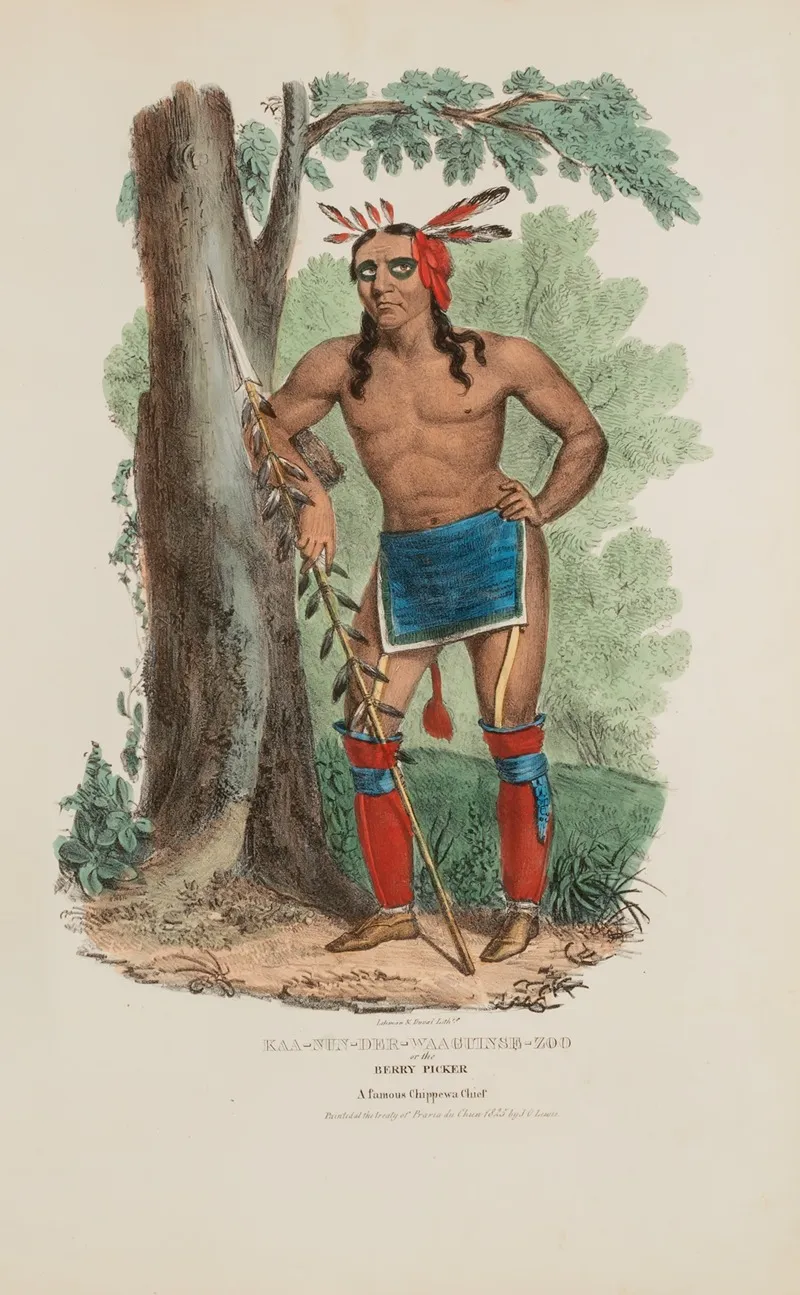 Kaa Nun Der Waaguinse Zoo Or The Berry Picker A Famous Chippewa Chief