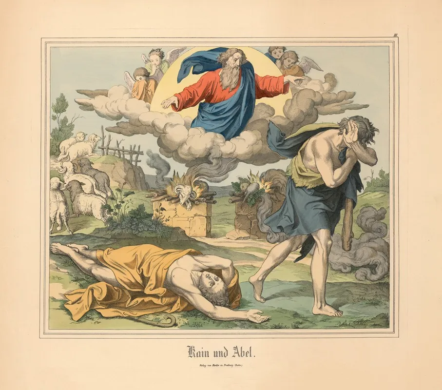 Kain Und Abel Wall Art by Johann Nepomuk Heinemann - High-Resolution Digital Print