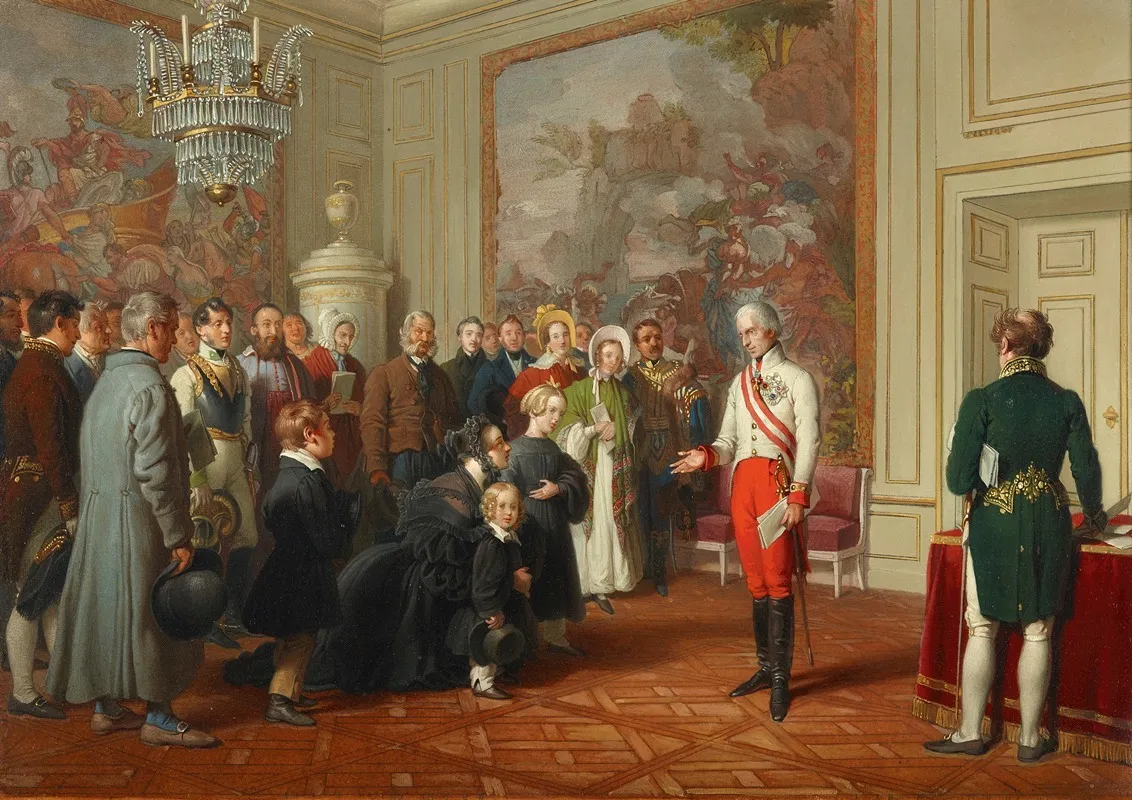 Kaiser Franz I Erteilt Allgemeine Audienz