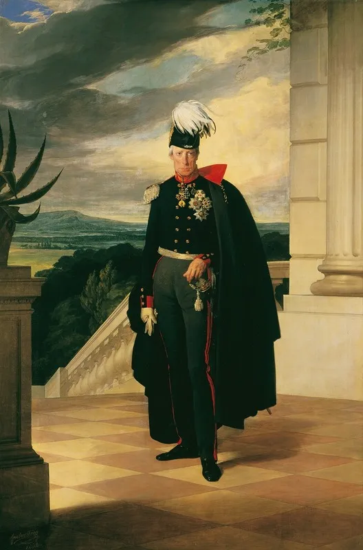 Kaiser Franz I Von Osterreich In Preusischer Generalsuniform Wall Art by Friedrich von Amerling - High-Resolution Digital Print