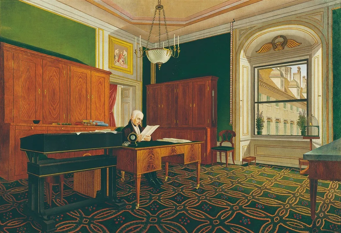 Kaiser Franz Ii I In Seinem Arbeitszimmer